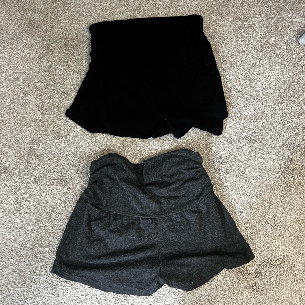 Pink Blush Maternity Shorts